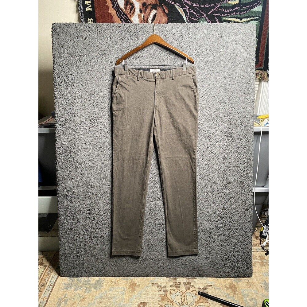 Ben Sherman Pants Mens 34 X 32 Slim Fit Stretch Fit Gray